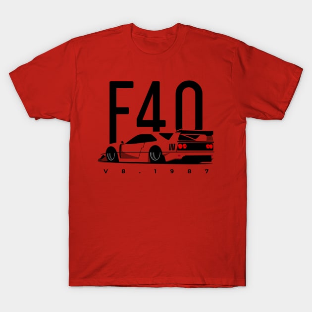 Ferrari F40 T-Shirt by celengan